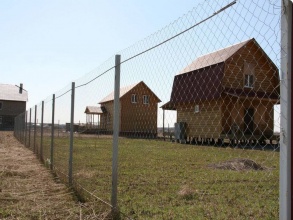 Забор из сетки рабицы в натяг с протяжкой арматуры 150 метров фото в Воровском